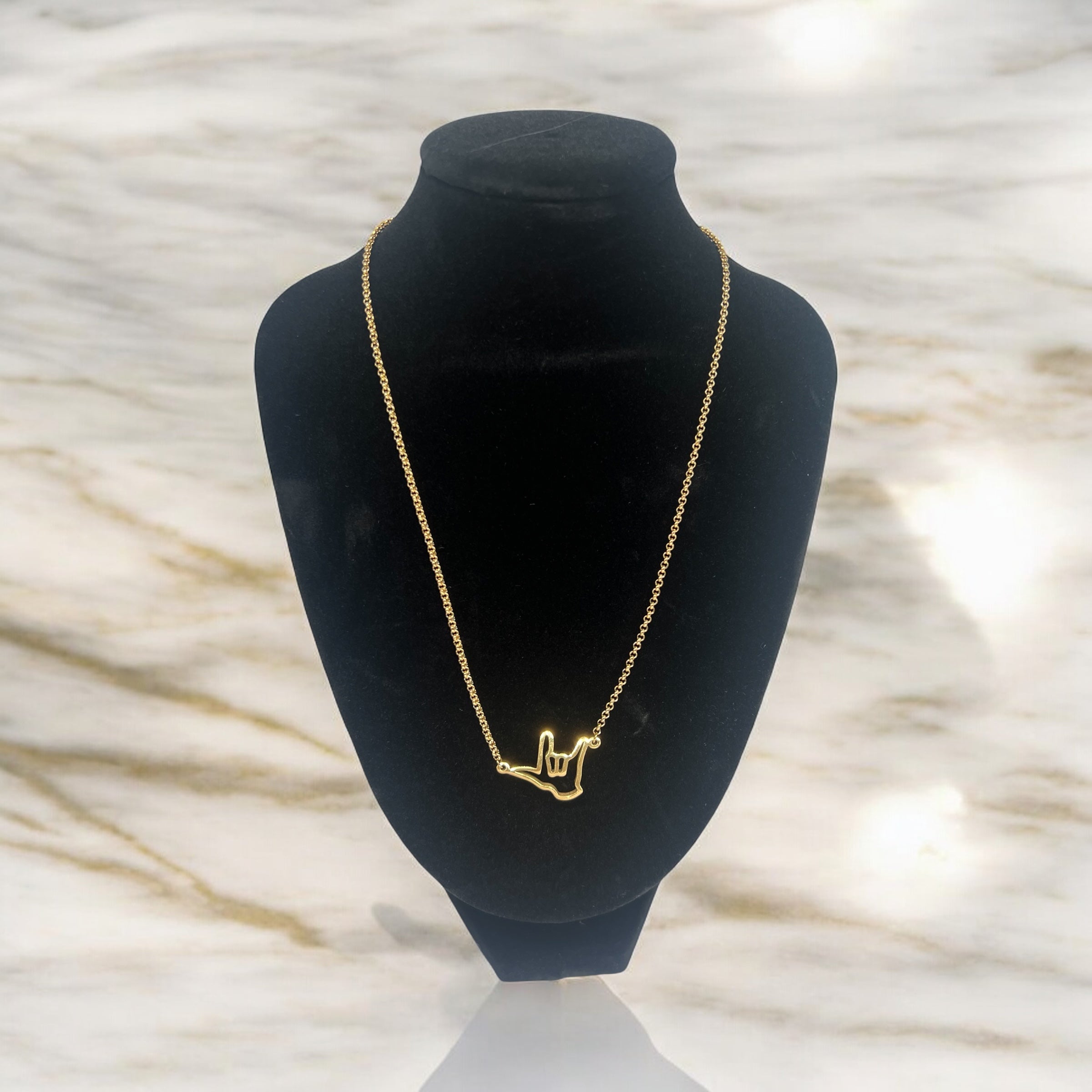 Love In Sign Necklace in Silver or Gold