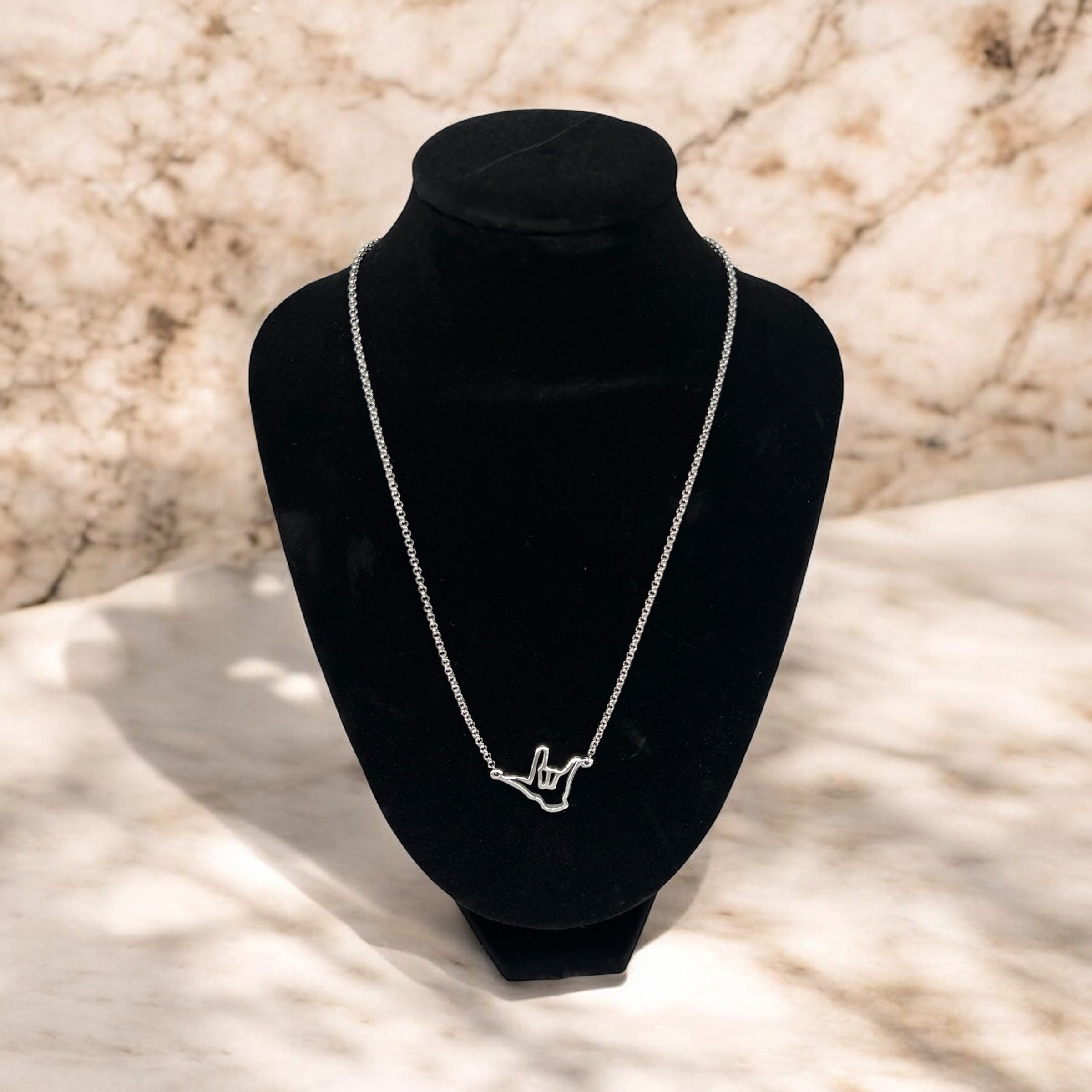 Love In Sign Necklace in Silver or Gold
