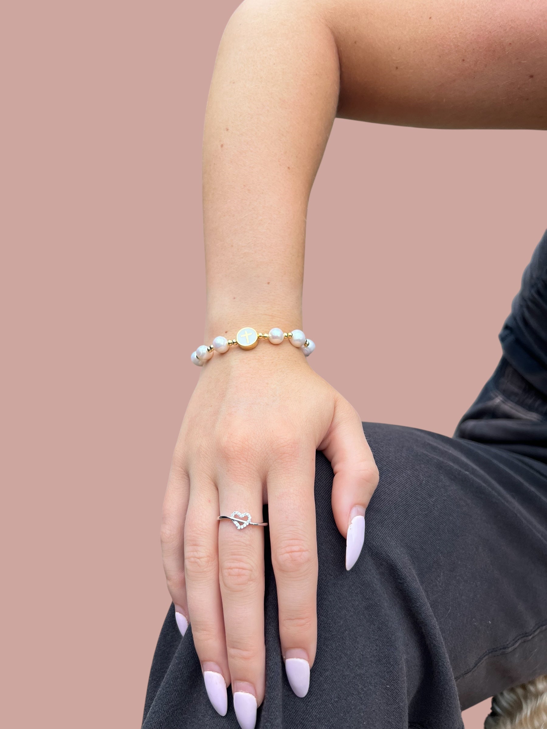 Pray On It Beaded Bracelet