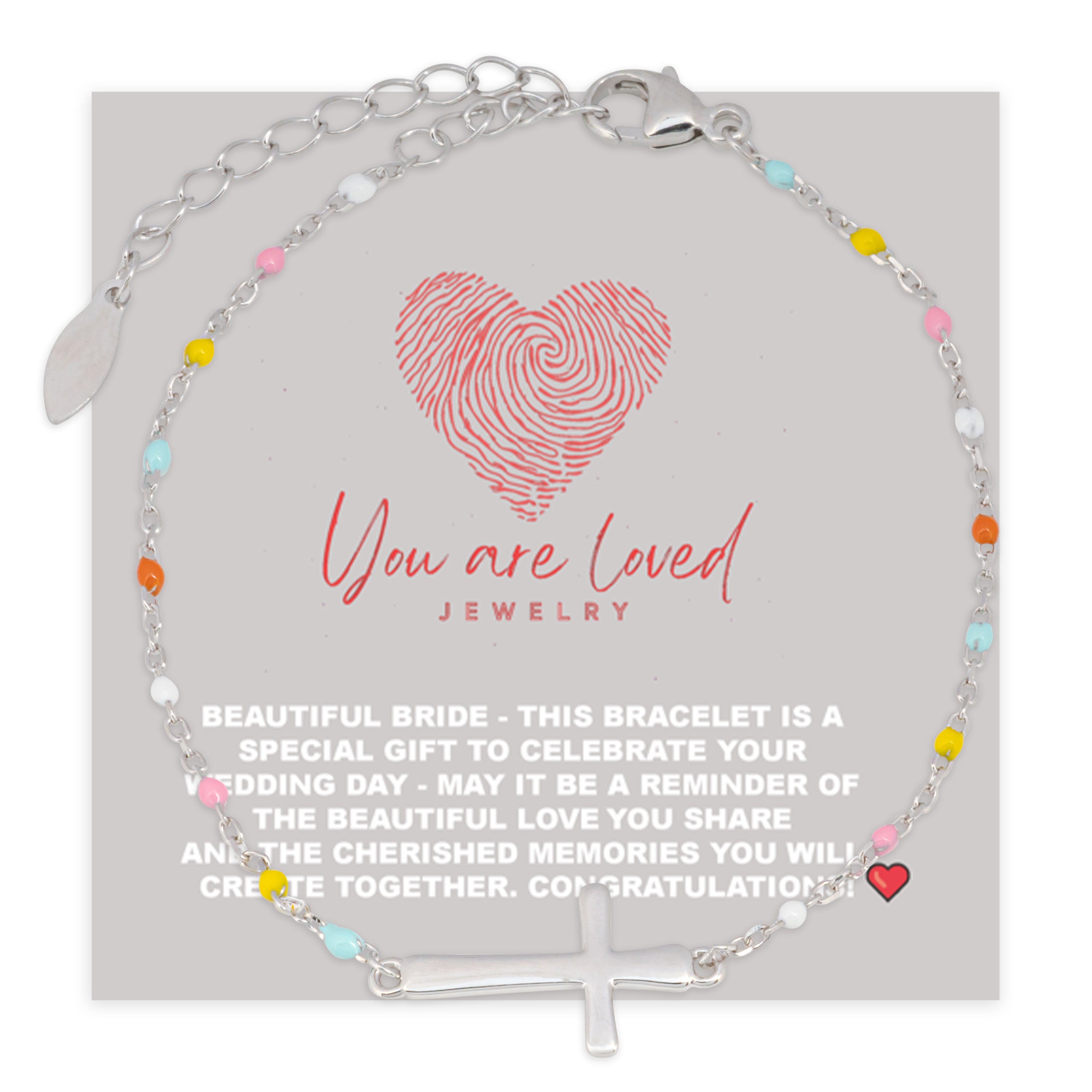 Radiant Faith Bride Gift Bracelet with Free Sentiment Card