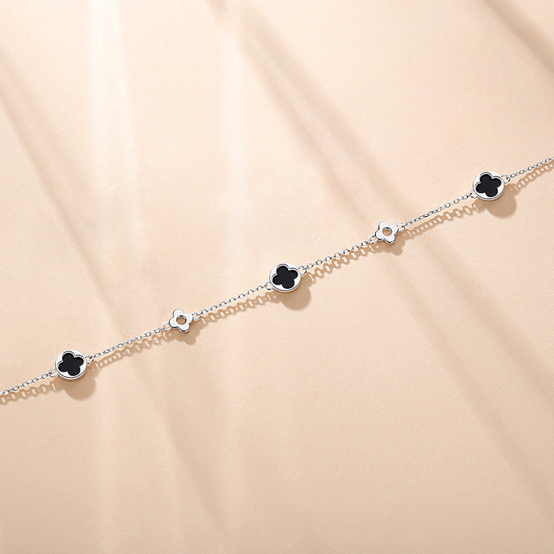 Midnight Clover Bracelet