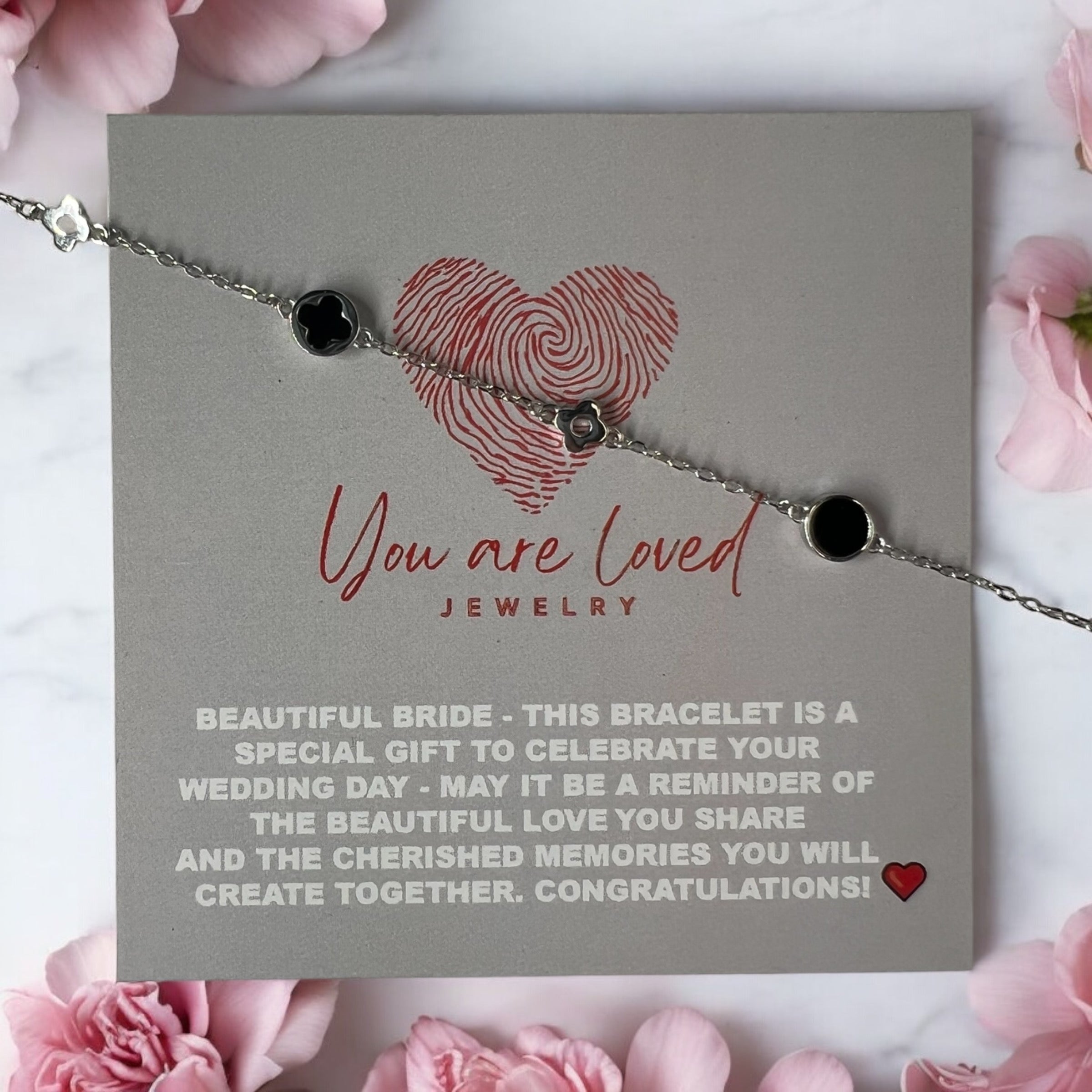 Midnight Clover Bracelet