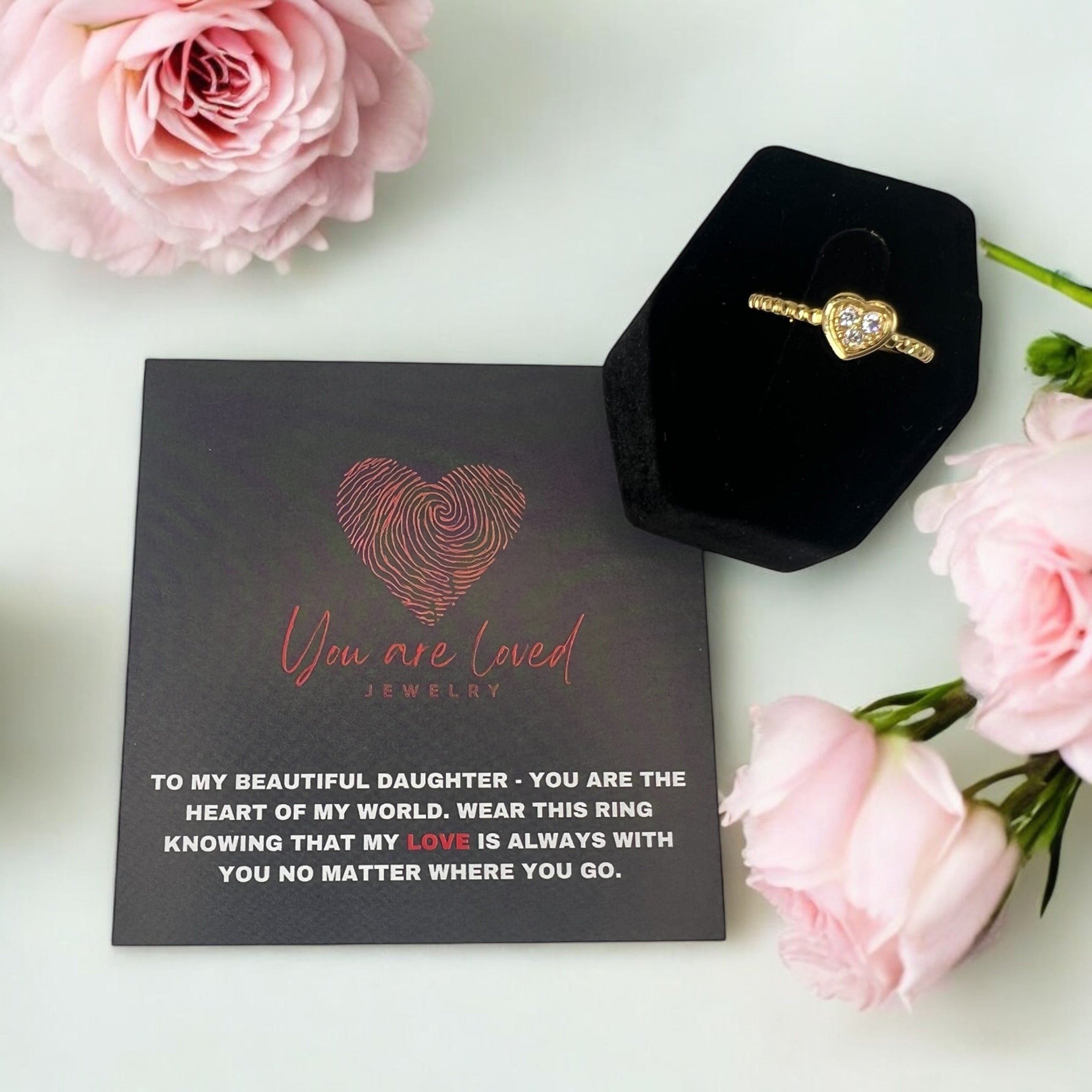 Heartfelt Connection Ring Gold