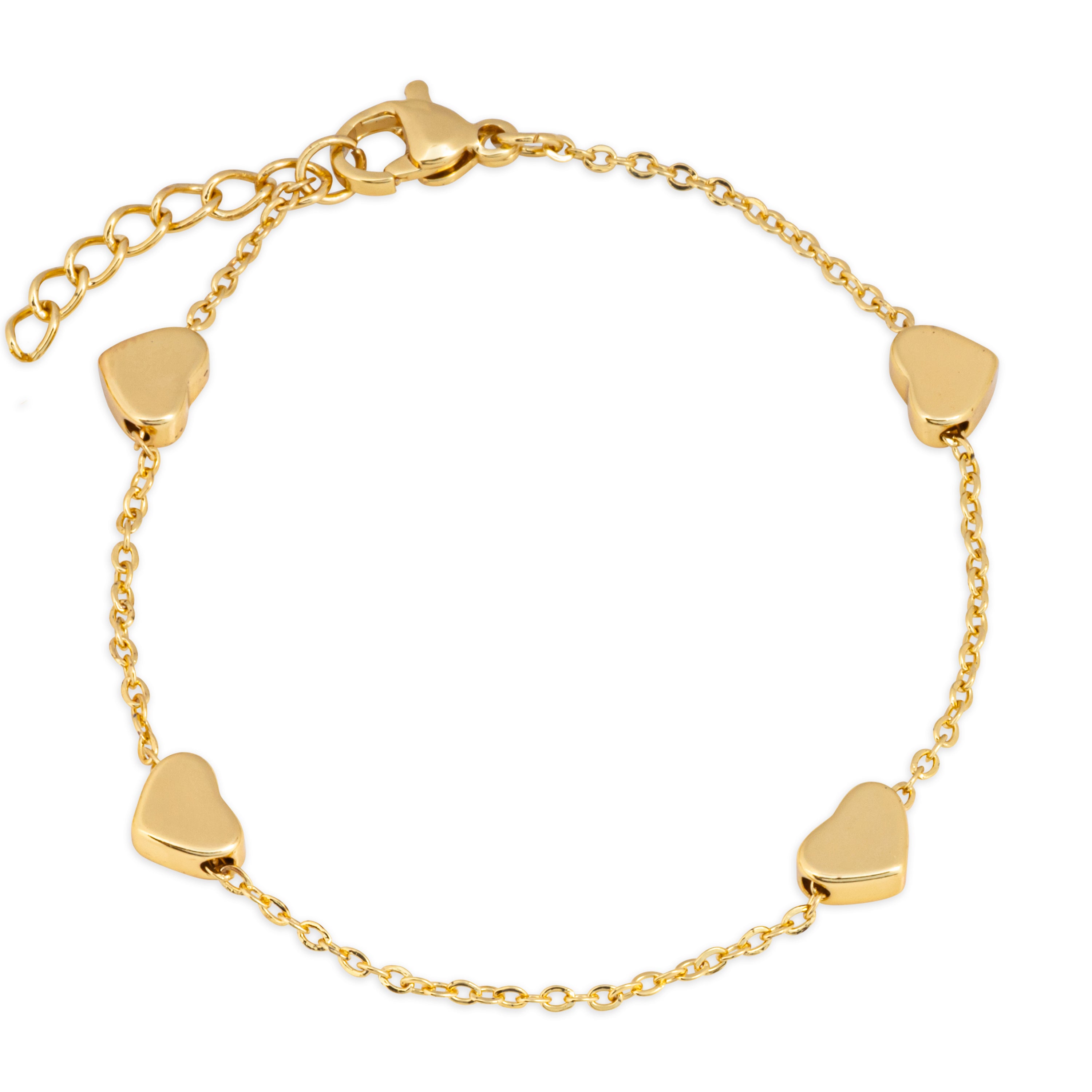 Forever Love Heart Bracelet Gold | Silver