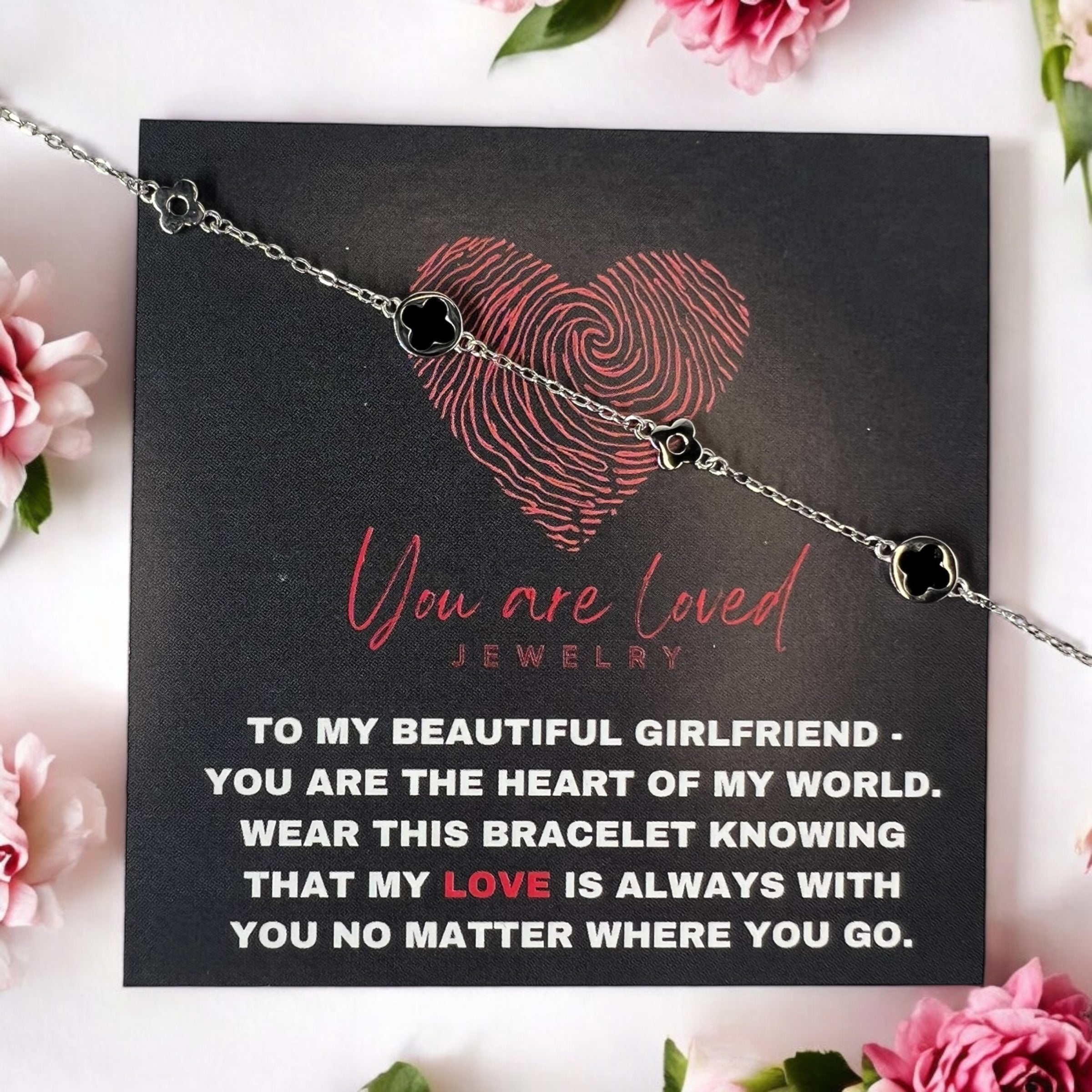 Midnight Clover Bracelet