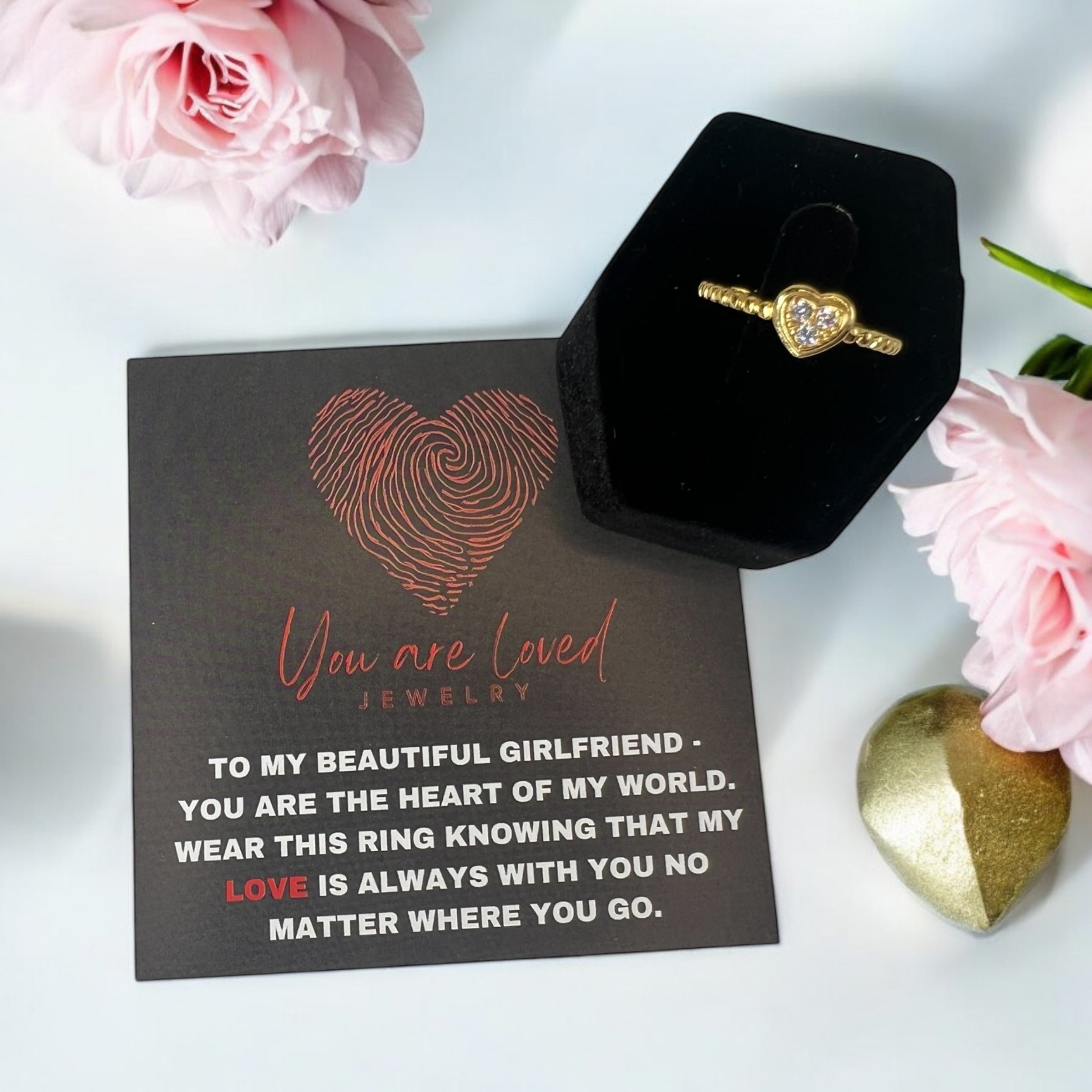 Heartfelt Connection Ring Gold