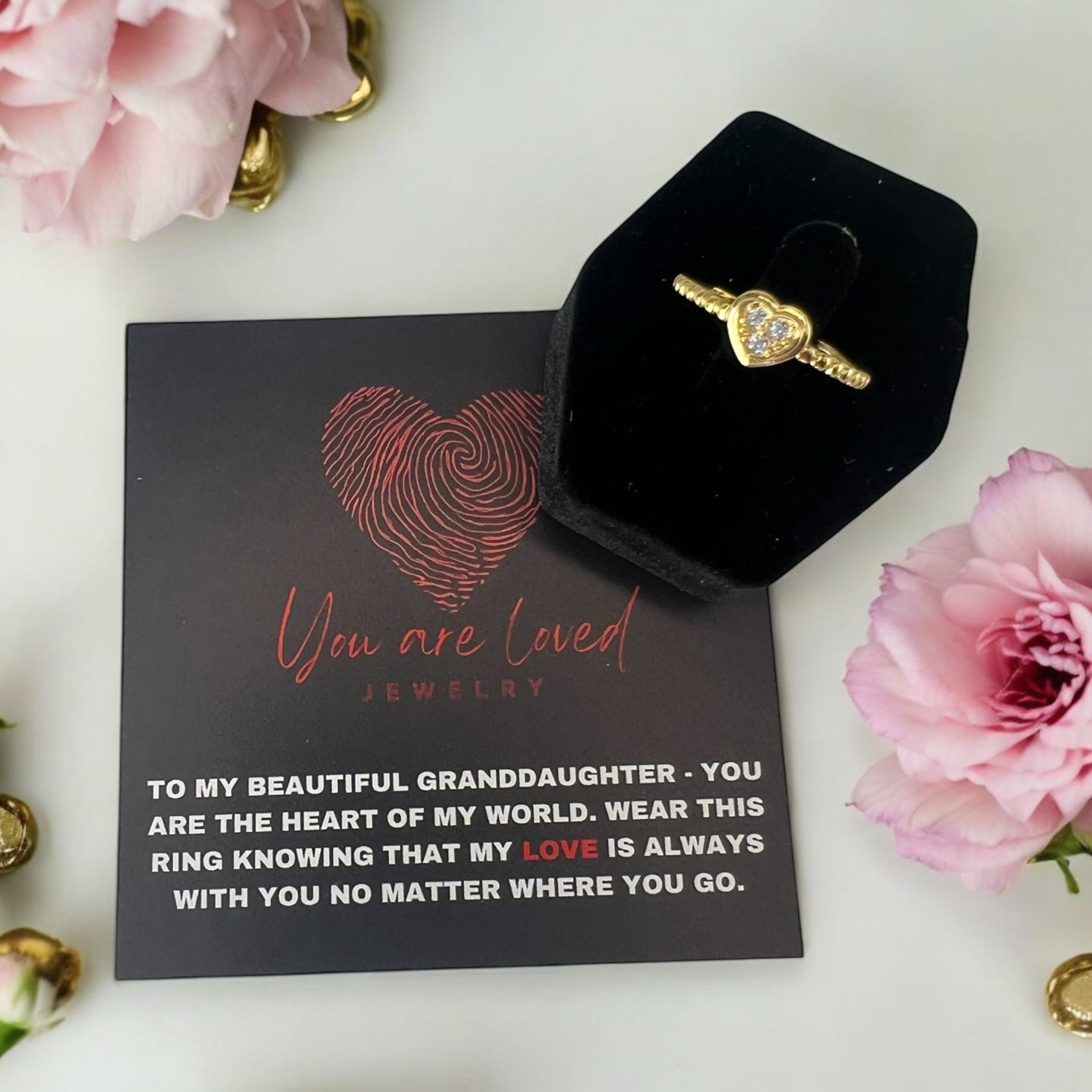 Heartfelt Connection Ring Gold