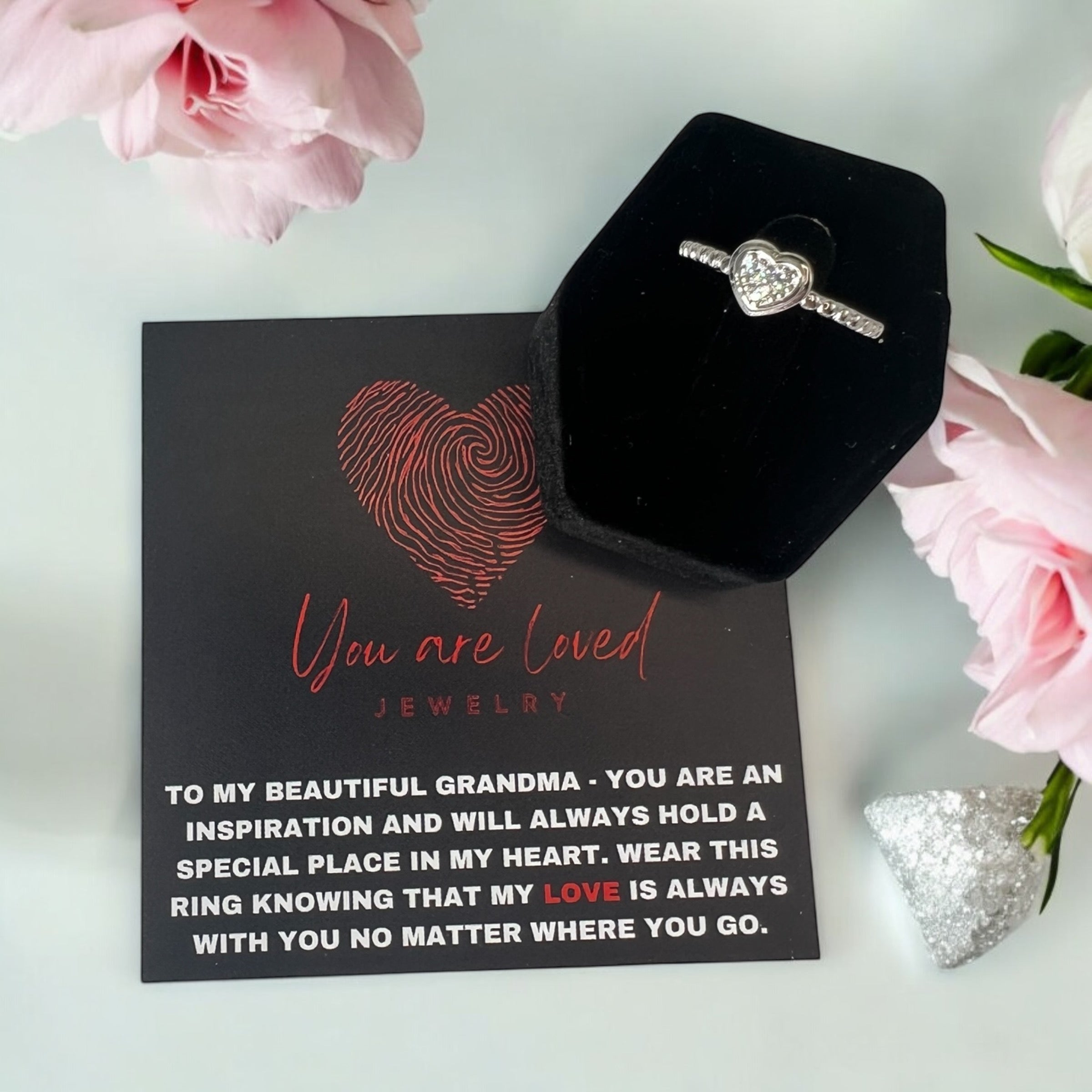 Heartfelt Connection Ring Silver