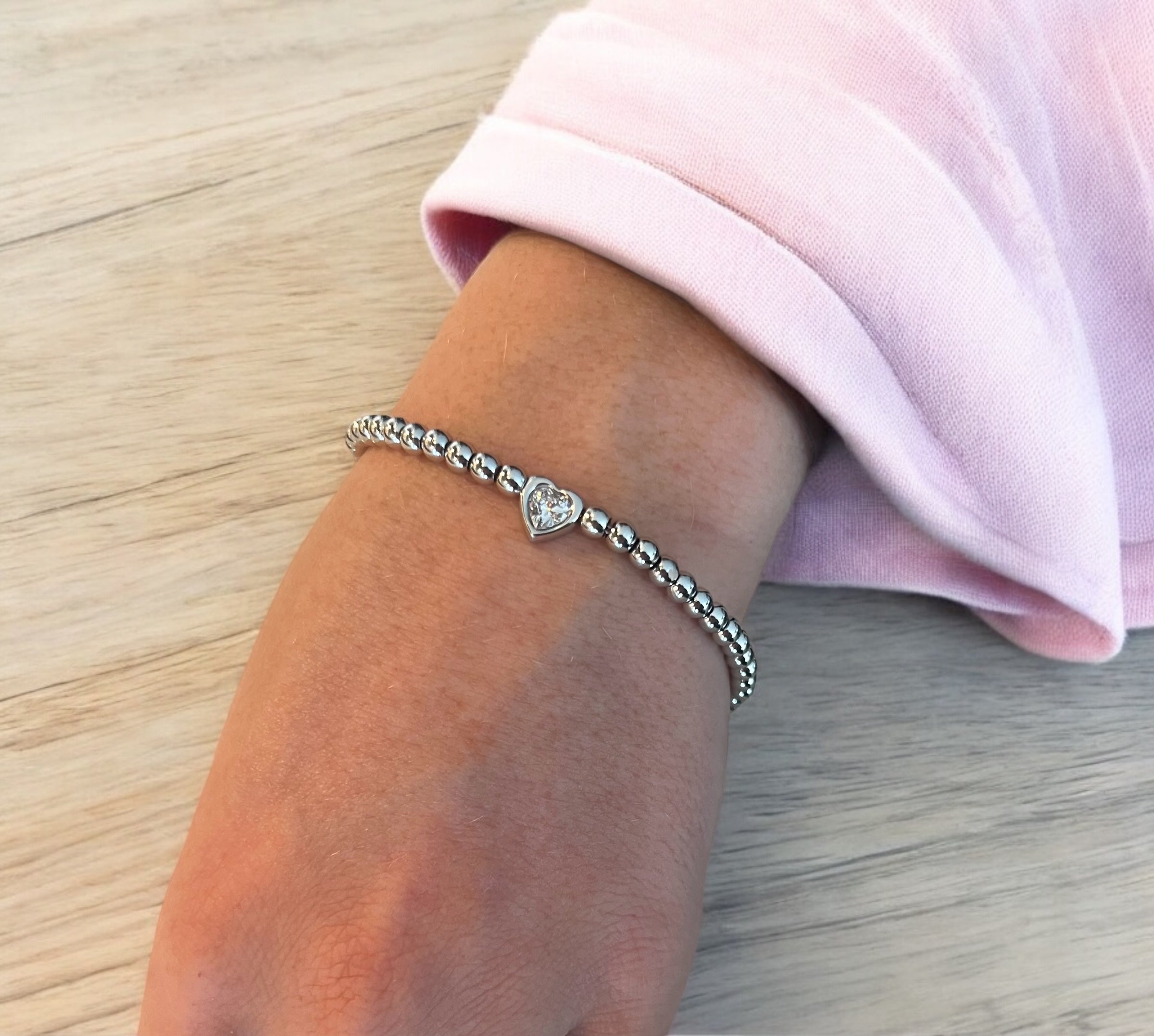 Heart to Heart Bracelet Silver
