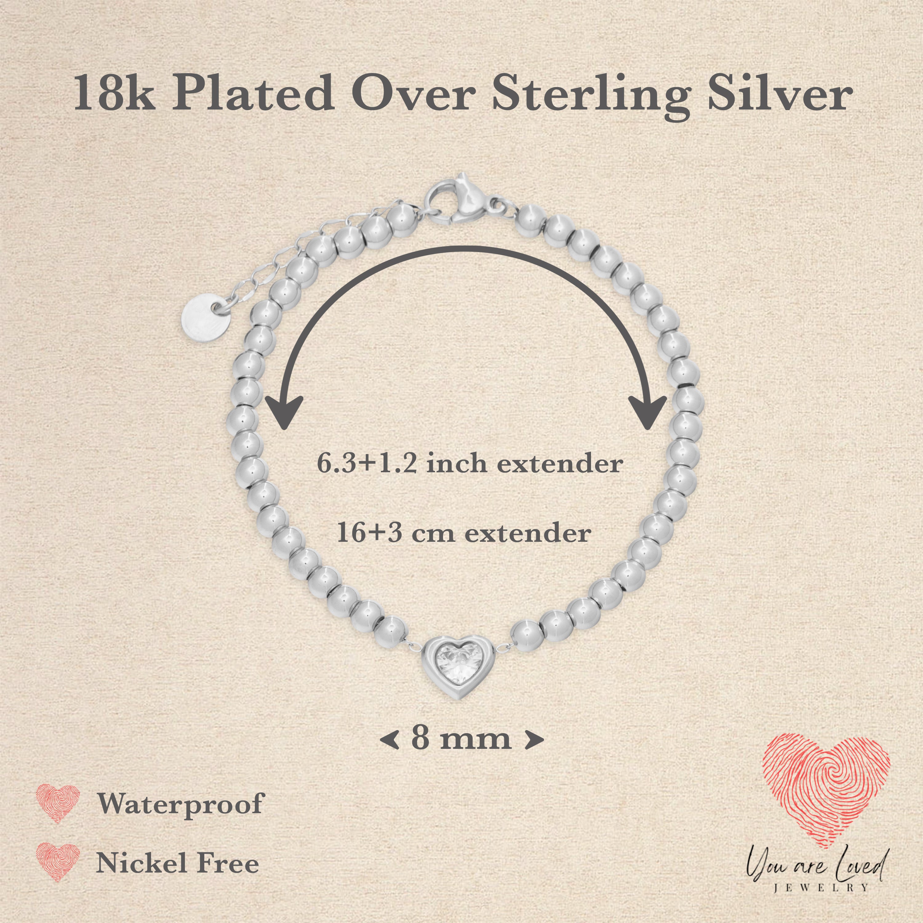 Heart to Heart Bracelet Silver