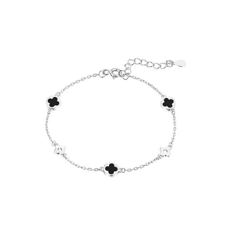 Midnight Clover Bracelet