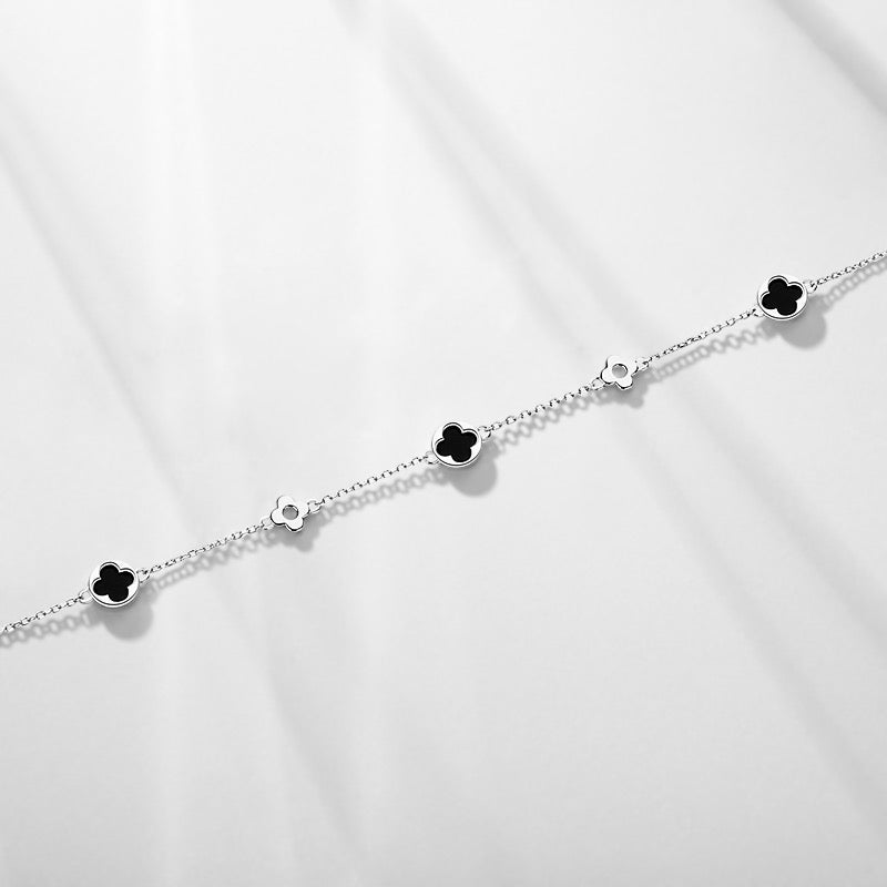 Midnight Clover Bracelet