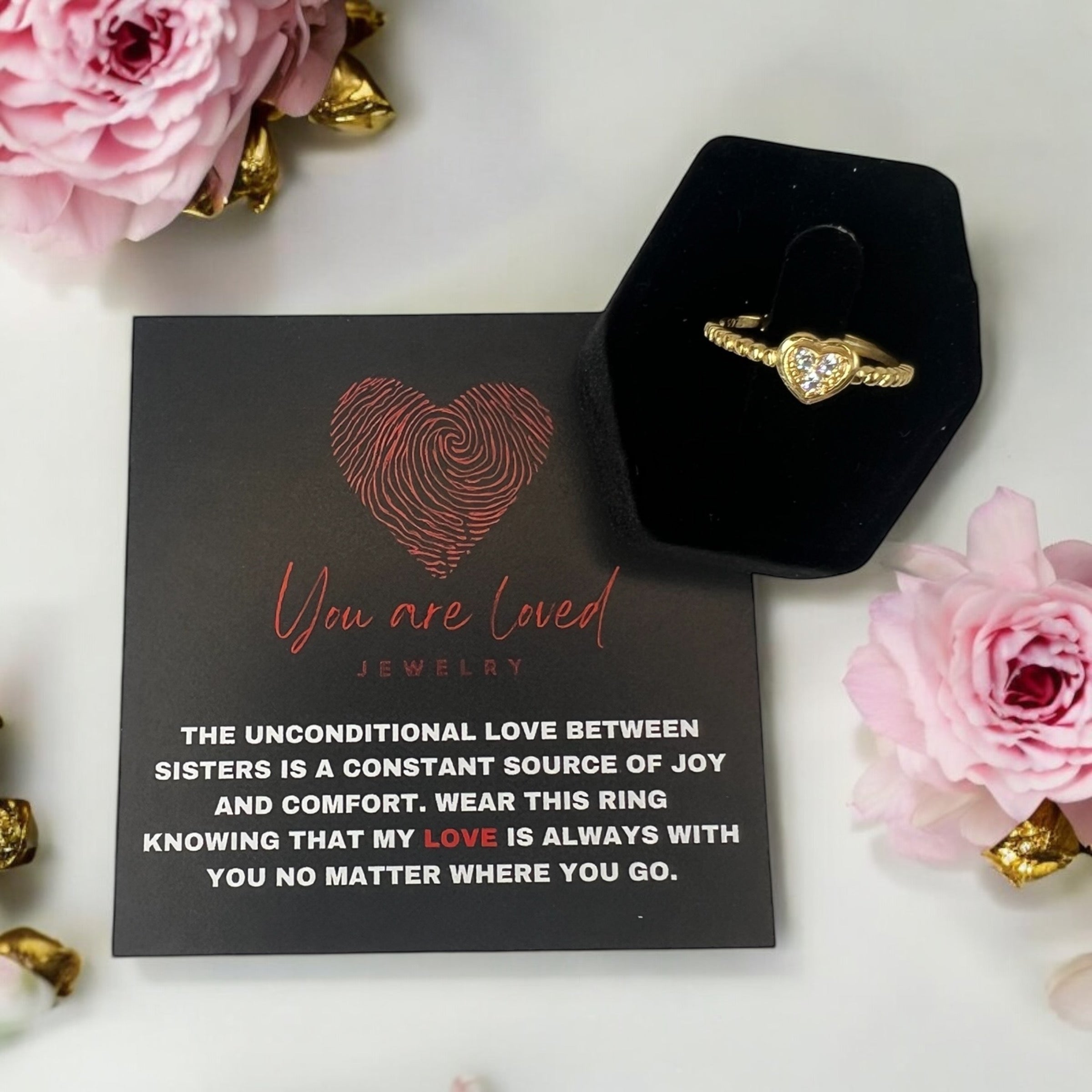 Heartfelt Connection Ring Gold