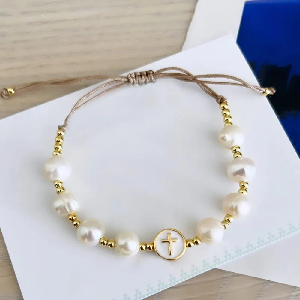 Pray On It Beaded Bracelet