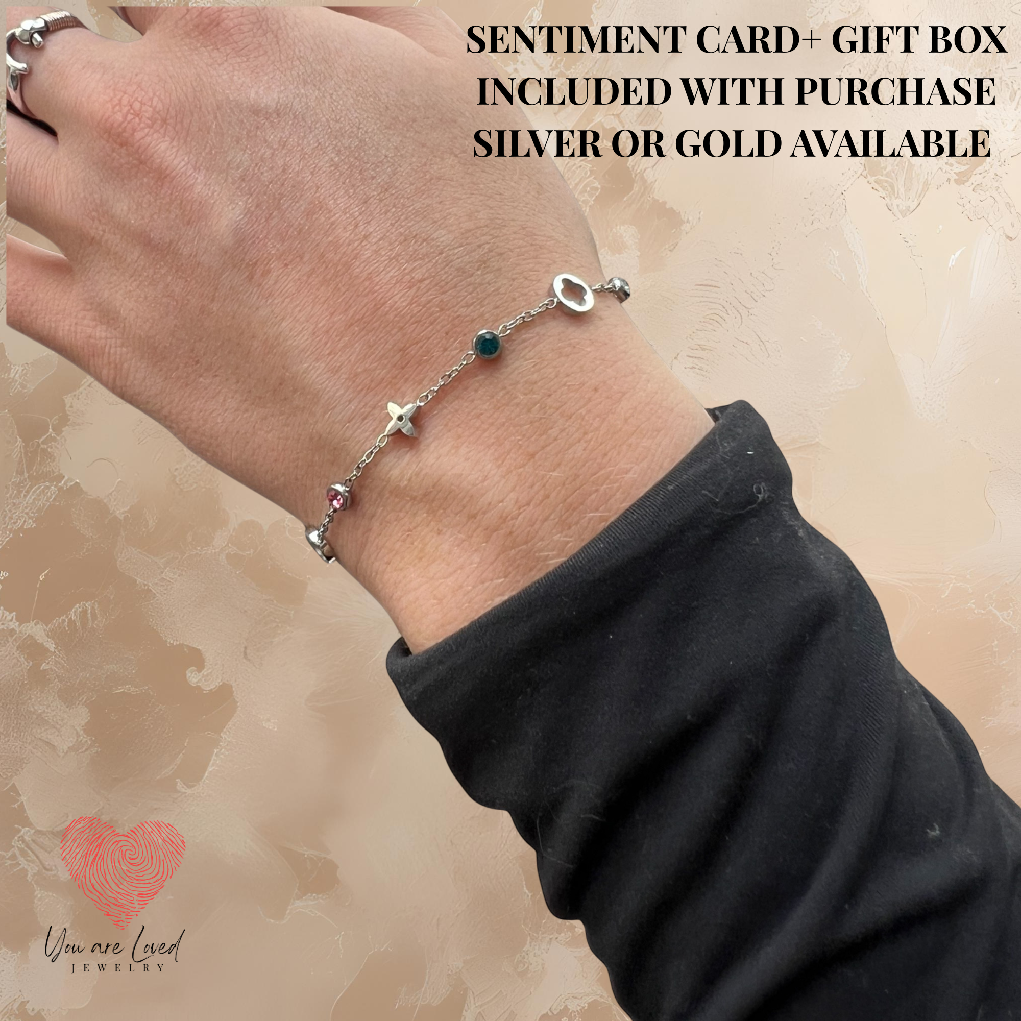 Love's Clover Silver or Gold Bracelet