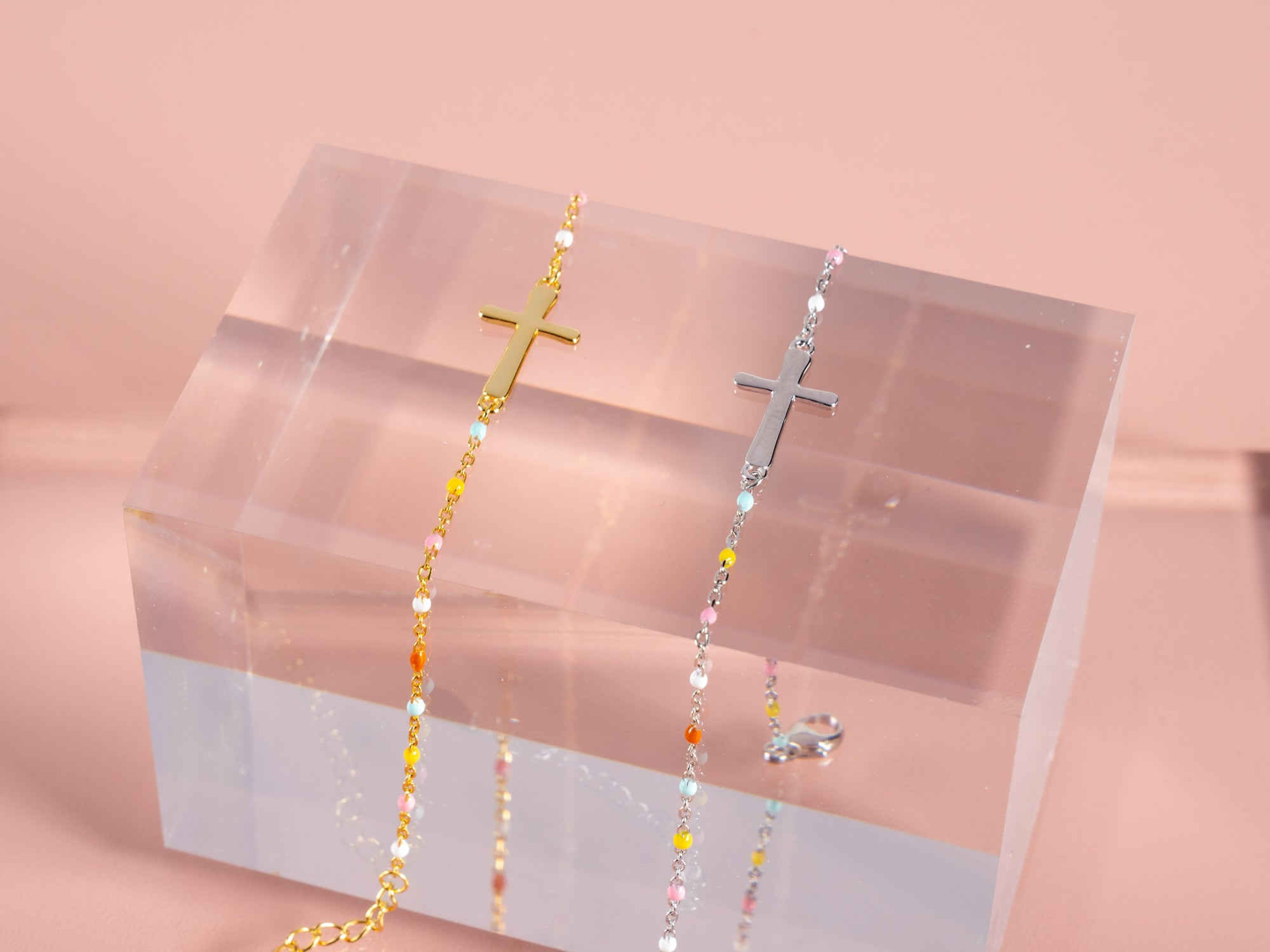 faith cross bracelets available in gold or silver and come with a bride congrats card and make great gifts for the christian bride