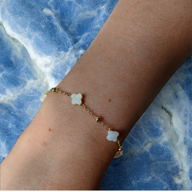 White Clover Gift Bracelet