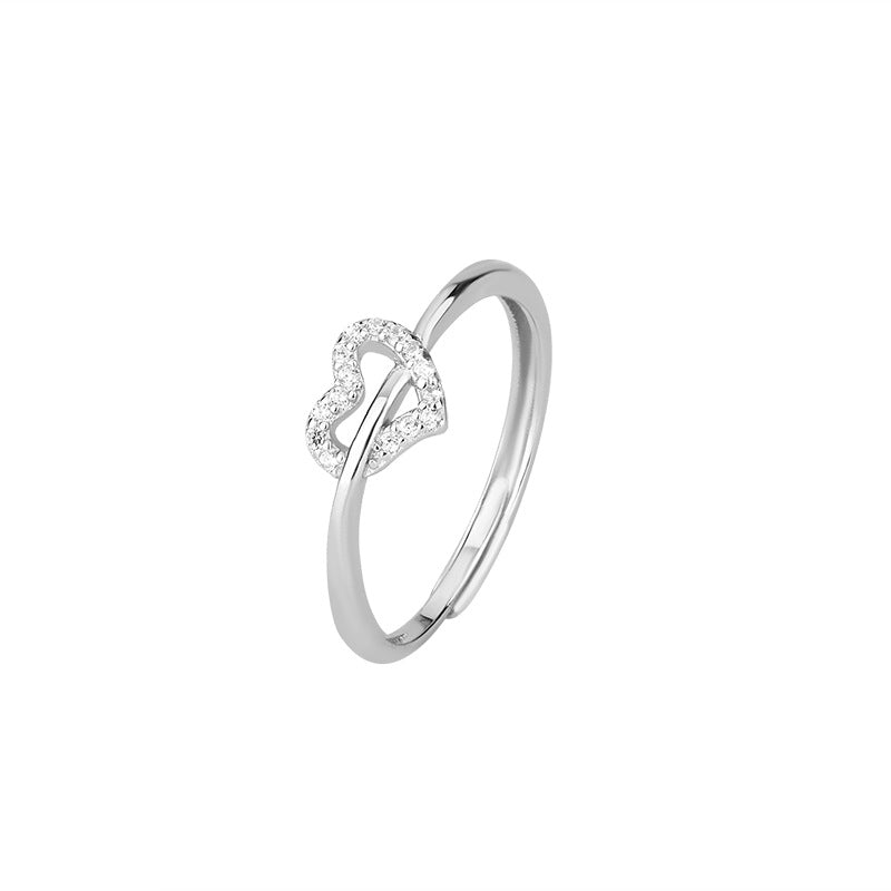 Contempo Heart in Silver Ring