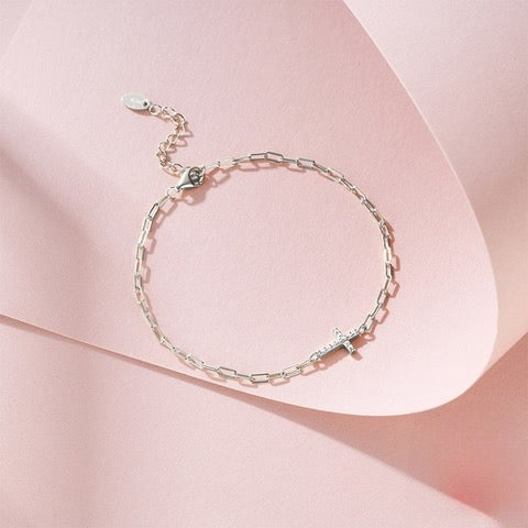 Faithlink Bracelet in Silver Bridal Collection