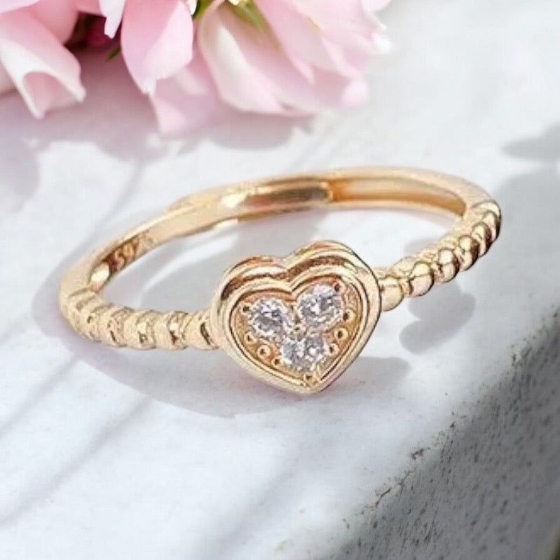 Heartfelt Connection Ring Gold