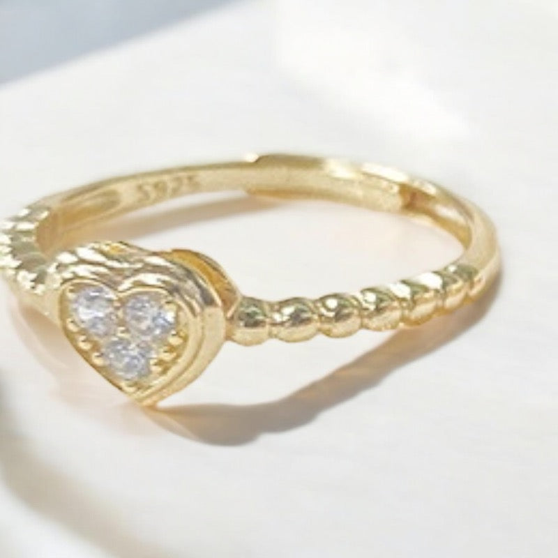 Heartfelt Connection Ring Gold