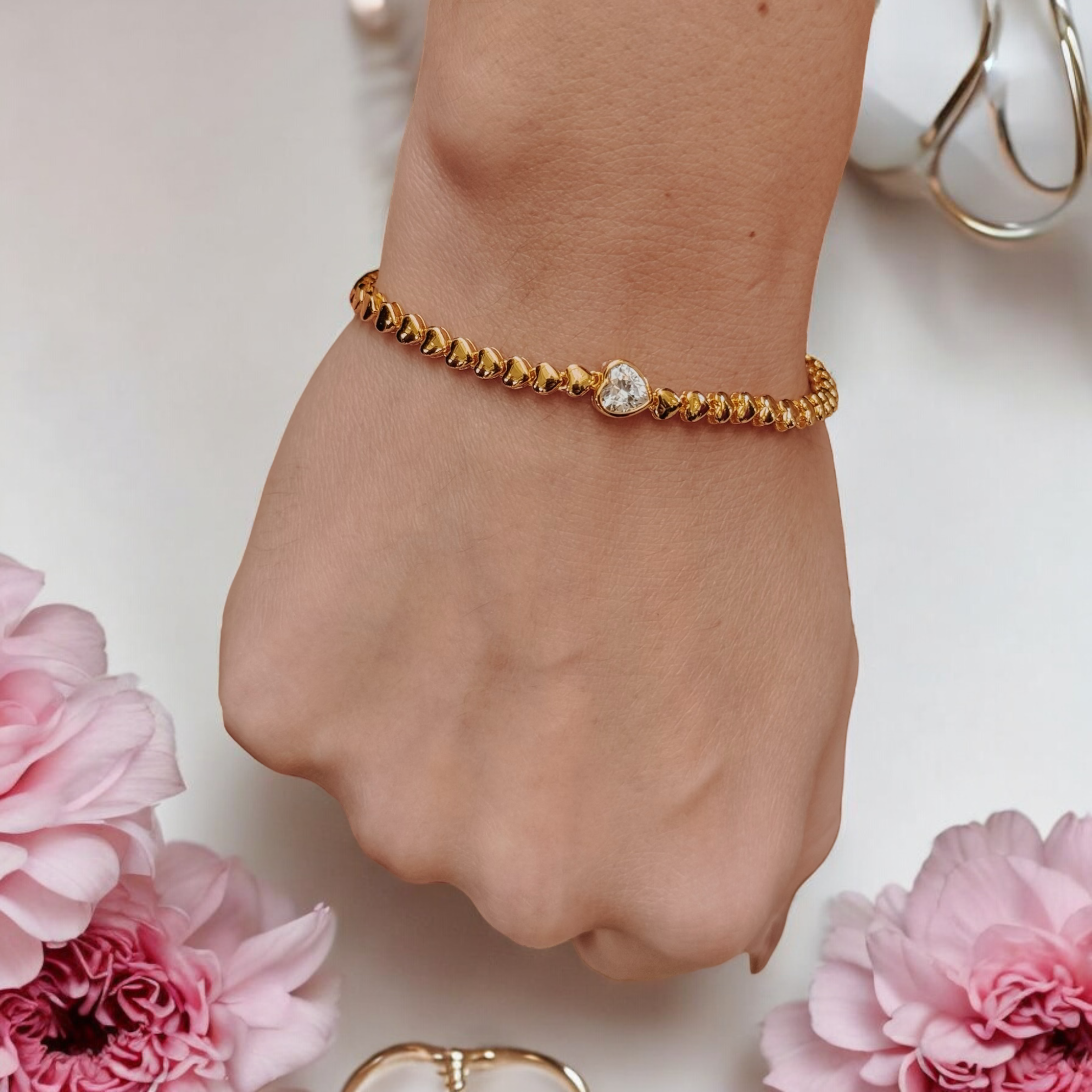 Heart of Gold Bracelet Bridal Collection