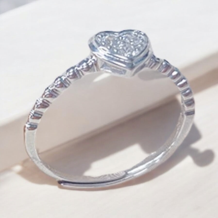 Heartfelt Connection Ring Silver