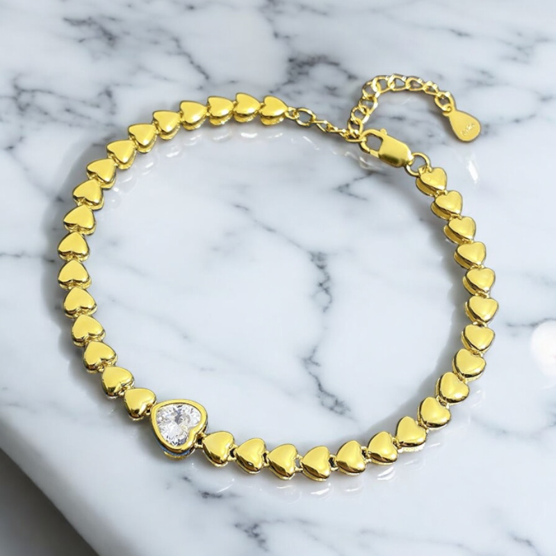 Heart of Gold Bracelet Bridal Collection