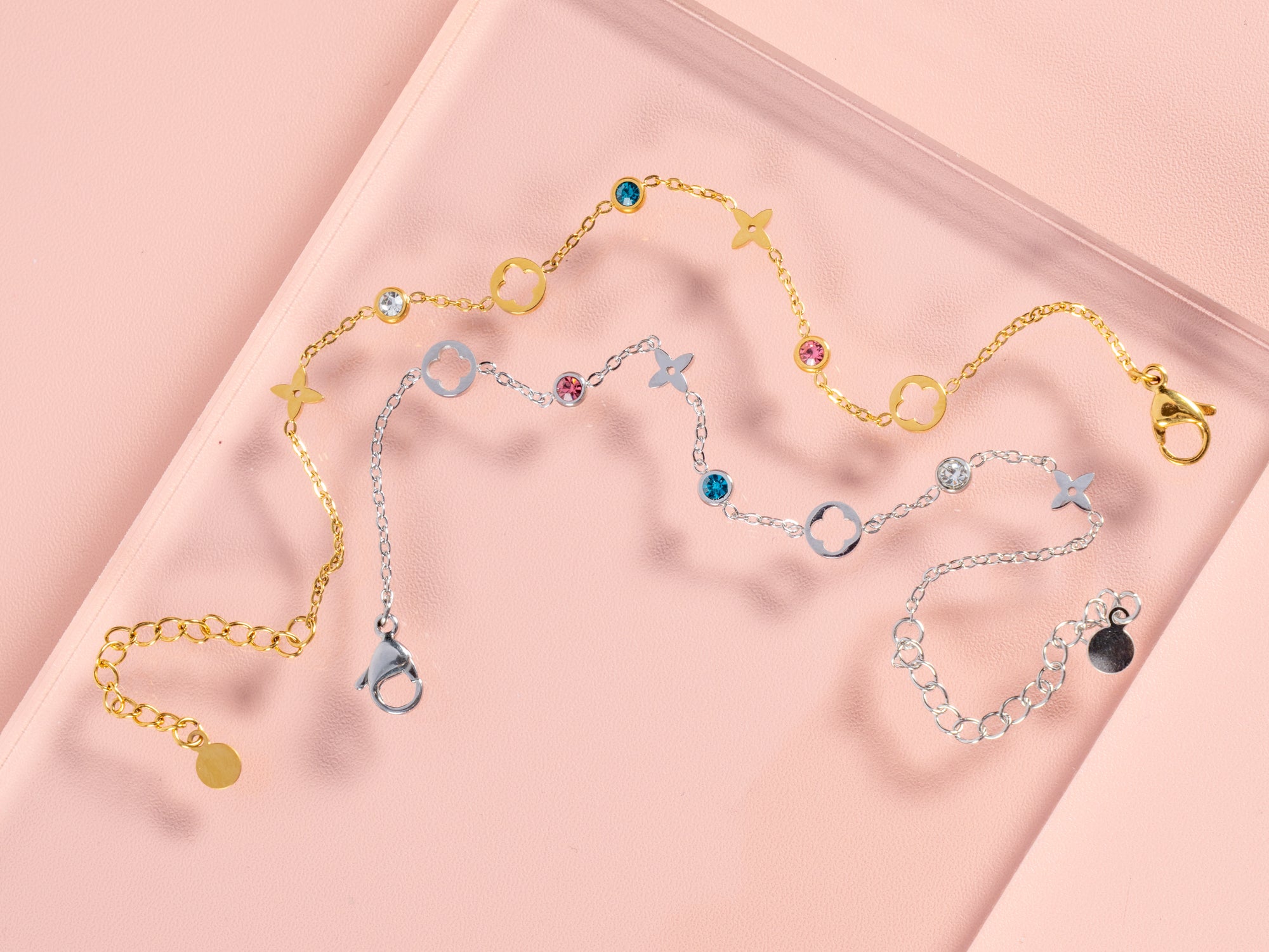 Multi Four Leaf Clover Bridesmaid Gift Bracelets