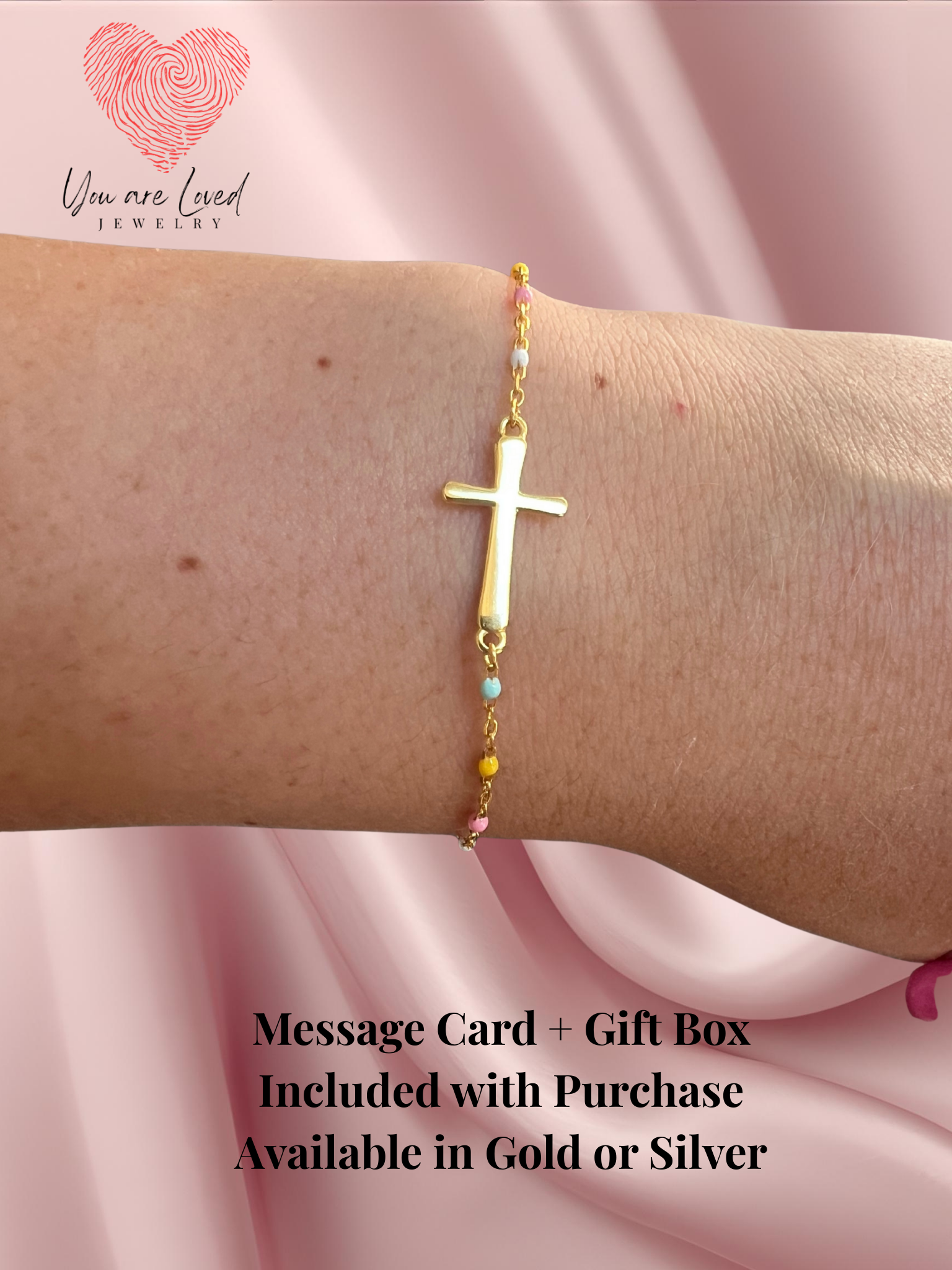 Radiant Faith Cross Bracelet Gold